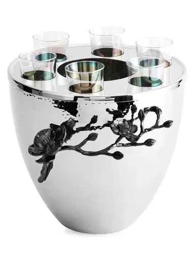 Michael Aram Black Orchid 7-Piece Vodka Service Set | Thumbnail 1 Michael Aram Black Orchid 7-Piece Vodka Service Set | Thumbnail 1