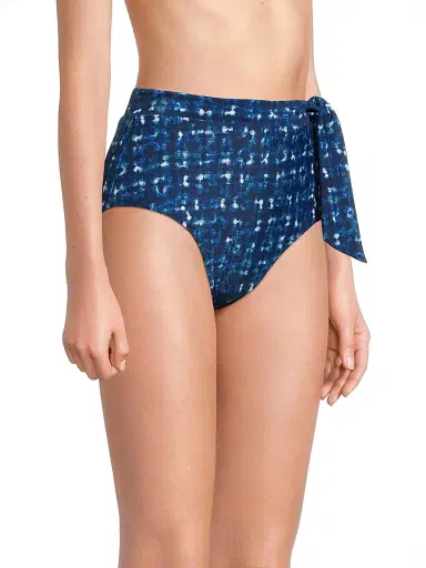 Change of Scenery Women's Denim Noir Side-Tie High-Waisted Bikini Bottom - Denim Noir | Thumbnail 3 Change of Scenery Women's Denim Noir Side-Tie High-Waisted Bikini Bottom - Denim Noir | Thumbnail 3