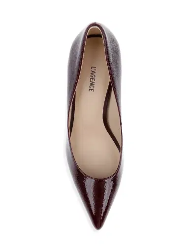 L'Agence Women's Maelle III 90MM Patent Leather Pumps - Wine Patent - Size 10 | Thumbnail 5 L'Agence Women's Maelle III 90MM Patent Leather Pumps - Wine Patent - Size 10 | Thumbnail 5