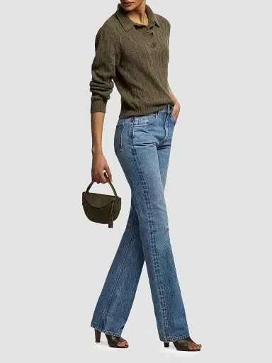 Ralph Lauren Collection Women's Kaida Relaxed Bootcut Jeans - Light Indigo - Size 32 | Thumbnail 2 Ralph Lauren Collection Women's Kaida Relaxed Bootcut Jeans - Light Indigo - Size 32 | Thumbnail 2