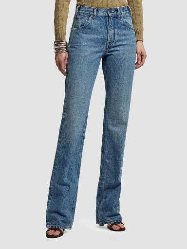 Ralph Lauren Collection Women's Kaida Relaxed Bootcut Jeans - Light Indigo - Size 32 | Thumbnail 3 Ralph Lauren Collection Women's Kaida Relaxed Bootcut Jeans - Light Indigo - Size 32 | Thumbnail 3