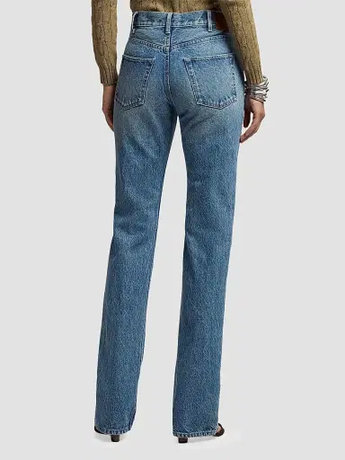 Ralph Lauren Collection Women's Kaida Relaxed Bootcut Jeans - Light Indigo - Size 32 | Thumbnail 5 Ralph Lauren Collection Women's Kaida Relaxed Bootcut Jeans - Light Indigo - Size 32 | Thumbnail 5