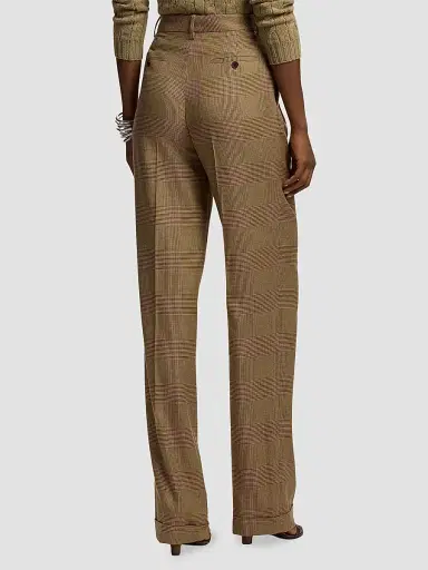 Ralph Lauren Collection Women's Timothy Glen Plaid Silk Pants | Thumbnail 3 Ralph Lauren Collection Women's Timothy Glen Plaid Silk Pants | Thumbnail 3