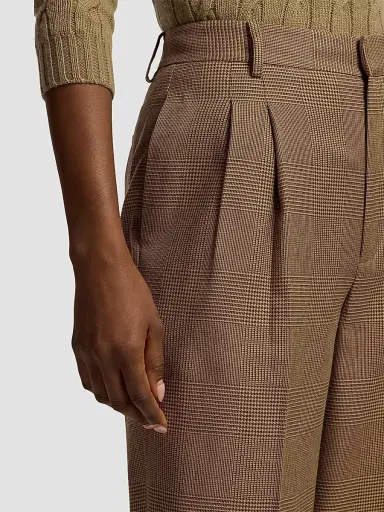 Ralph Lauren Collection Women's Timothy Glen Plaid Silk Pants | Thumbnail 5 Ralph Lauren Collection Women's Timothy Glen Plaid Silk Pants | Thumbnail 5