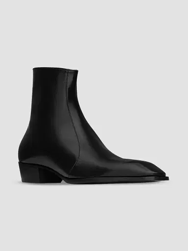 Saint Laurent Men's Aurelien Boots in Smooth Leather - Black - Size 13 | Thumbnail 2 Saint Laurent Men's Aurelien Boots in Smooth Leather - Black - Size 13 | Thumbnail 2