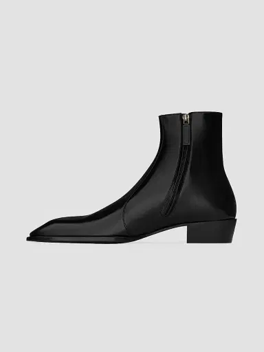 Saint Laurent Men's Aurelien Boots in Smooth Leather - Black - Size 13 | Thumbnail 4 Saint Laurent Men's Aurelien Boots in Smooth Leather - Black - Size 13 | Thumbnail 4