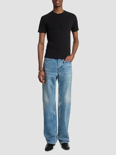 Saint Laurent Men's Aurelien Boots in Smooth Leather - Black - Size 13 | Thumbnail 6 Saint Laurent Men's Aurelien Boots in Smooth Leather - Black - Size 13 | Thumbnail 6