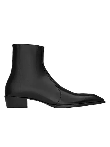 Saint Laurent Men's Aurelien Boots in Smooth Leather - Black - Size 13 | Thumbnail 1 Saint Laurent Men's Aurelien Boots in Smooth Leather - Black - Size 13 | Thumbnail 1