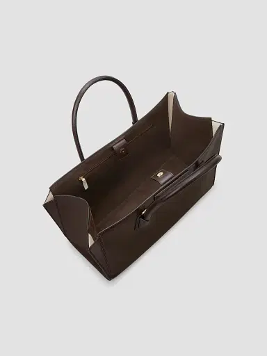Givenchy Women's Antigona Catchall Top Handle Bag in Shiny Grained Leather - Chocolate | Thumbnail 3 Givenchy Women's Antigona Catchall Top Handle Bag in Shiny Grained Leather - Chocolate | Thumbnail 3