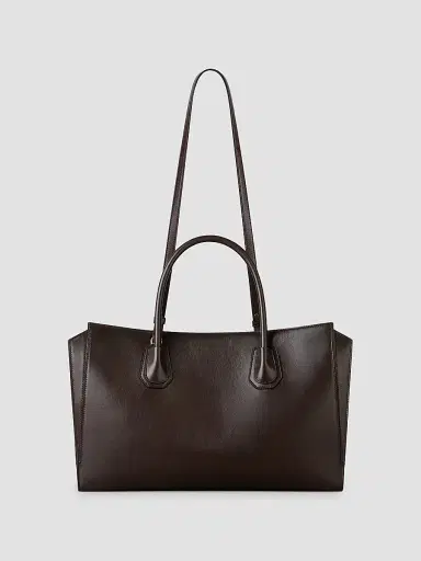 Givenchy Women's Antigona Catchall Top Handle Bag in Shiny Grained Leather - Chocolate | Thumbnail 4 Givenchy Women's Antigona Catchall Top Handle Bag in Shiny Grained Leather - Chocolate | Thumbnail 4
