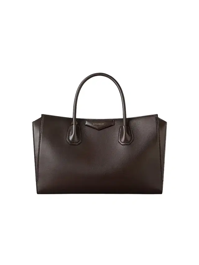 Women's Antigona Catchall Top Handle Bag in Shiny Grained Leather - Chocolate Women's Antigona Catchall Top Handle Bag in Shiny Grained Leather - Chocolate