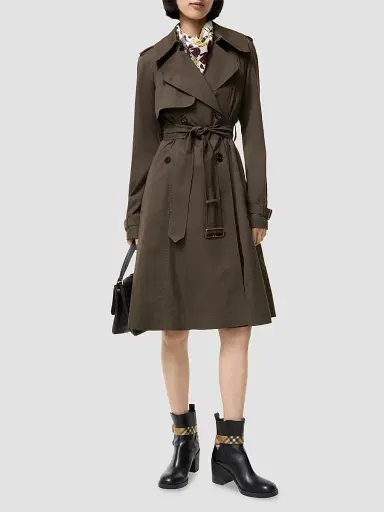 Burberry Women's Pembury Cotton Trench Coat - Estuary Brown - Size 16 | Thumbnail 4 Burberry Women's Pembury Cotton Trench Coat - Estuary Brown - Size 16 | Thumbnail 4