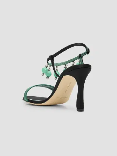 Manolo Blahnik Women's Kasasan 90MM Embellished Sandals | Thumbnail 4 Manolo Blahnik Women's Kasasan 90MM Embellished Sandals | Thumbnail 4