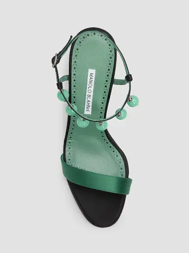 Manolo Blahnik Women's Kasasan 90MM Embellished Sandals | Thumbnail 5 Manolo Blahnik Women's Kasasan 90MM Embellished Sandals | Thumbnail 5