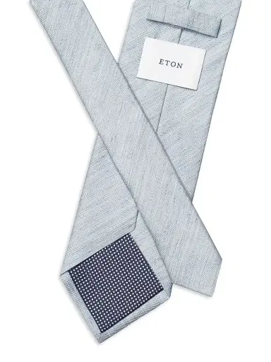 Eton Men's Chain Print Silk Tie | Thumbnail 2 Eton Men's Chain Print Silk Tie | Thumbnail 2
