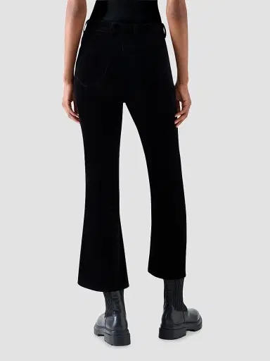 Akris punto Women's Cali Stretch Velvet Bootcut Pants - Black - Size 18 | Thumbnail 3 Akris punto Women's Cali Stretch Velvet Bootcut Pants - Black - Size 18 | Thumbnail 3