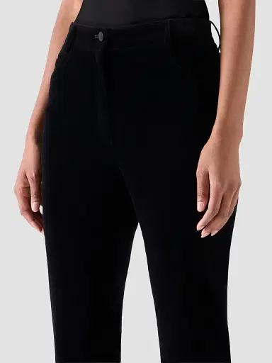 Akris punto Women's Cali Stretch Velvet Bootcut Pants - Black - Size 18 | Thumbnail 4 Akris punto Women's Cali Stretch Velvet Bootcut Pants - Black - Size 18 | Thumbnail 4