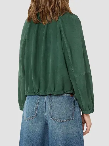 Weekend Max Mara Women's Suede Jacket - Dark Green | Thumbnail 4 Weekend Max Mara Women's Suede Jacket - Dark Green | Thumbnail 4