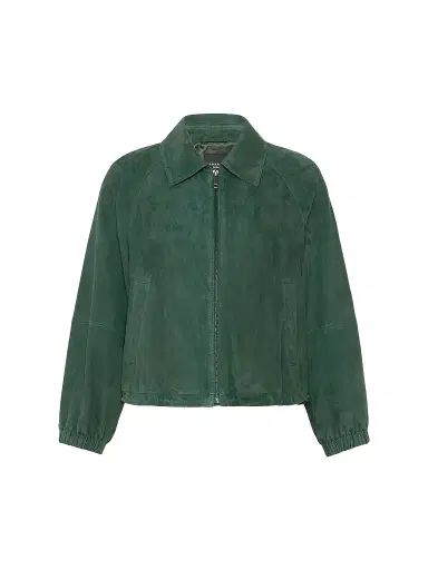 Weekend Max Mara Women's Suede Jacket - Dark Green | Thumbnail 1 Weekend Max Mara Women's Suede Jacket - Dark Green | Thumbnail 1
