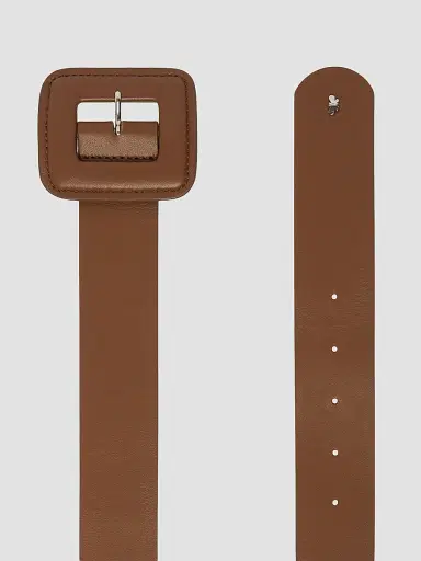 Weekend Max Mara Women's Shiny Nappa Leather Belt - Tobacco | Thumbnail 2 Weekend Max Mara Women's Shiny Nappa Leather Belt - Tobacco | Thumbnail 2