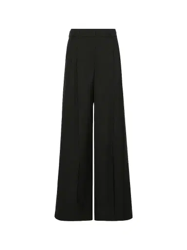 Weekend Max Mara Women's Wide Leg Woollen Cloth Trousers - Black | Thumbnail 1 Weekend Max Mara Women's Wide Leg Woollen Cloth Trousers - Black | Thumbnail 1
