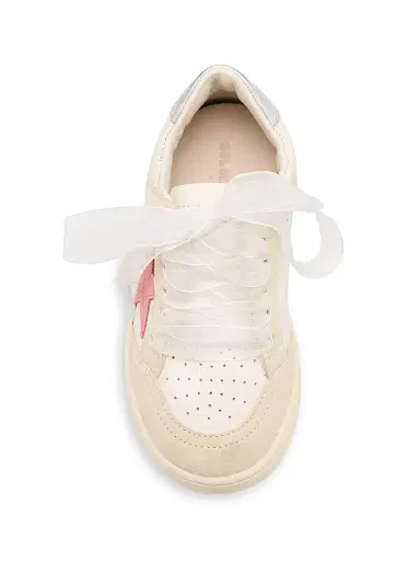 Golden Goose Baby Girl's & Little Girl's Ballstar Suede Low-Top Sneakers - White 7.5 (Baby) | Thumbnail 3 Golden Goose Baby Girl's & Little Girl's Ballstar Suede Low-Top Sneakers - White 7.5 (Baby) | Thumbnail 3