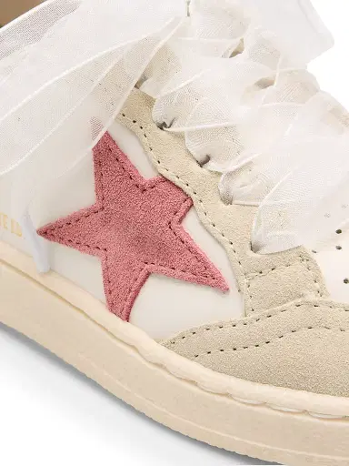 Golden Goose Baby Girl's & Little Girl's Ballstar Suede Low-Top Sneakers - White 7.5 (Baby) | Thumbnail 4 Golden Goose Baby Girl's & Little Girl's Ballstar Suede Low-Top Sneakers - White 7.5 (Baby) | Thumbnail 4