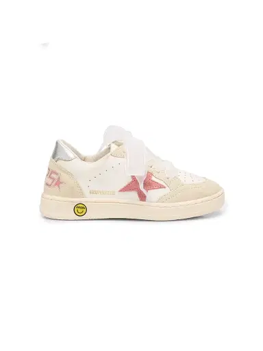 Golden Goose Baby Girl's & Little Girl's Ballstar Suede Low-Top Sneakers - White 7.5 (Baby) | Thumbnail 1 Golden Goose Baby Girl's & Little Girl's Ballstar Suede Low-Top Sneakers - White 7.5 (Baby) | Thumbnail 1