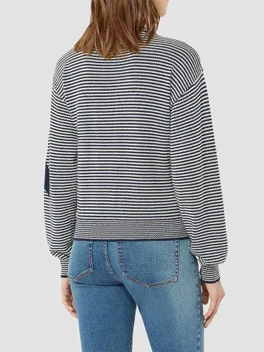 Weekend Max Mara Women's Inlay Detail Cotton Yarn Cardigan | Thumbnail 4 Weekend Max Mara Women's Inlay Detail Cotton Yarn Cardigan | Thumbnail 4