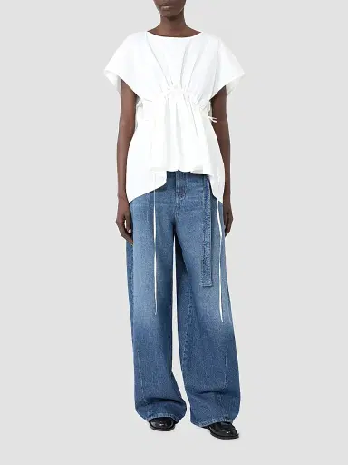 Weekend Max Mara Women's Cotton Poplin Blouse - White | Thumbnail 2 Weekend Max Mara Women's Cotton Poplin Blouse - White | Thumbnail 2