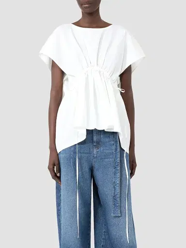 Weekend Max Mara Women's Cotton Poplin Blouse - White | Thumbnail 3 Weekend Max Mara Women's Cotton Poplin Blouse - White | Thumbnail 3