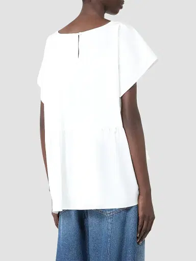 Weekend Max Mara Women's Cotton Poplin Blouse - White | Thumbnail 4 Weekend Max Mara Women's Cotton Poplin Blouse - White | Thumbnail 4