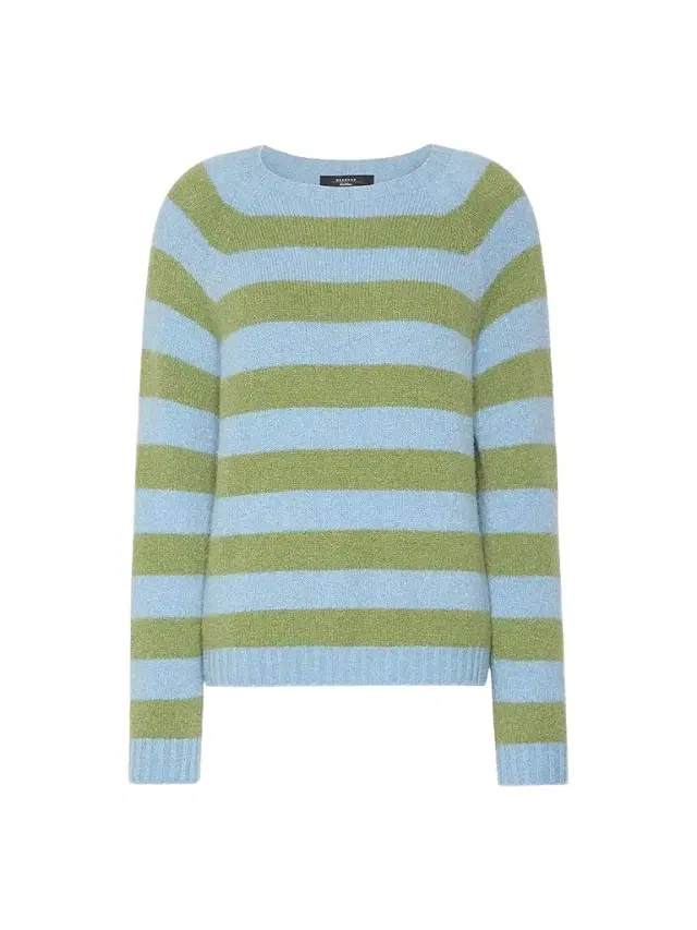 Women's Alpaca and Cotton Sweater - Blue Multi Women's Alpaca and Cotton Sweater - Blue Multi