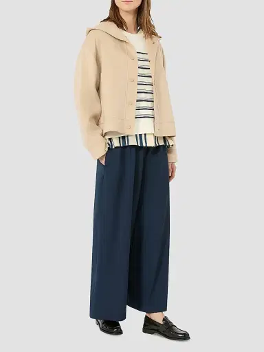 Weekend Max Mara Women's Short Sleeved Viscose Sweater - Ecru - Size XL | Thumbnail 2 Weekend Max Mara Women's Short Sleeved Viscose Sweater - Ecru - Size XL | Thumbnail 2