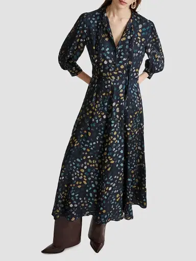 Marella Women's Shirt Dress with Ribbon Ties | Thumbnail 2 Marella Women's Shirt Dress with Ribbon Ties | Thumbnail 2