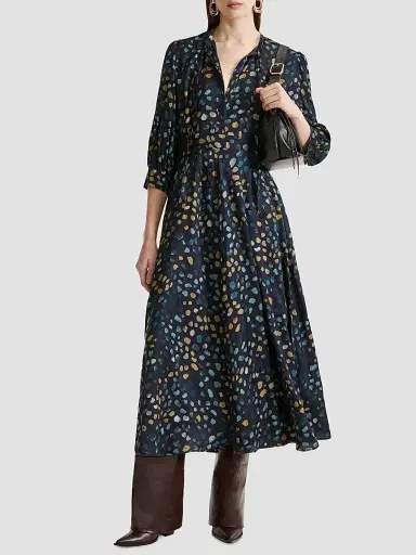 Marella Women's Shirt Dress with Ribbon Ties | Thumbnail 3 Marella Women's Shirt Dress with Ribbon Ties | Thumbnail 3