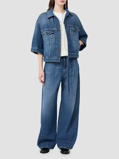 Weekend Max Mara Women's Cotton Denim Jacket - Navy | Thumbnail 2 Weekend Max Mara Women's Cotton Denim Jacket - Navy | Thumbnail 2