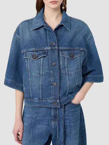 Weekend Max Mara Women's Cotton Denim Jacket - Navy | Thumbnail 5 Weekend Max Mara Women's Cotton Denim Jacket - Navy | Thumbnail 5
