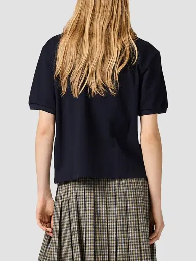 Miu Miu Women's Piqué Polo Shirt | Thumbnail 4 Miu Miu Women's Piqué Polo Shirt | Thumbnail 4