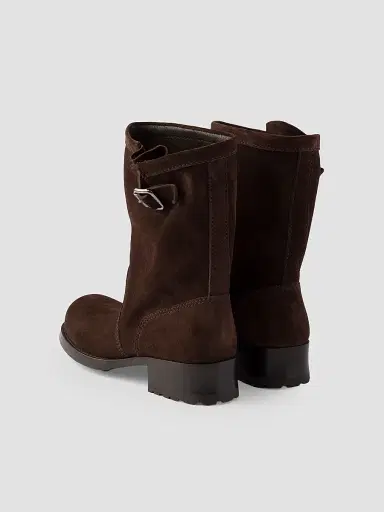 Prada Women's Suede Mid-Calf Boots | Thumbnail 2 Prada Women's Suede Mid-Calf Boots | Thumbnail 2