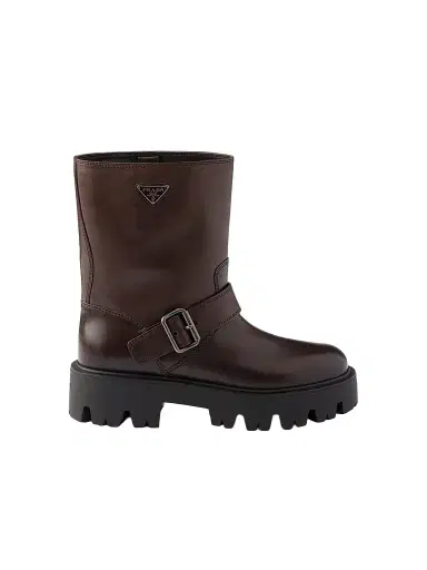 Prada Women's Leather Booties | Thumbnail 1 Prada Women's Leather Booties | Thumbnail 1
