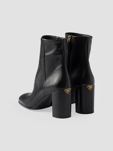 Prada Women's Leather Booties - Black | Thumbnail 3 Prada Women's Leather Booties - Black | Thumbnail 3