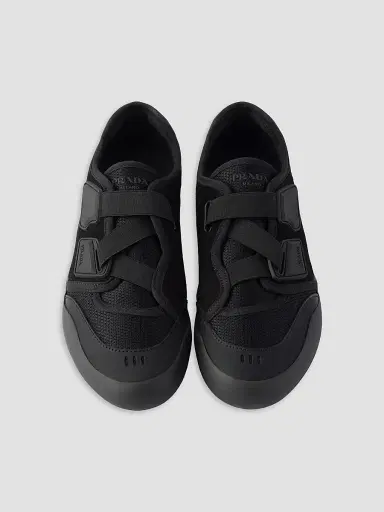 Prada Women's Speedrock Technical Mesh and Leather Sneakers - Black - Size 10.5 | Thumbnail 2 Prada Women's Speedrock Technical Mesh and Leather Sneakers - Black - Size 10.5 | Thumbnail 2