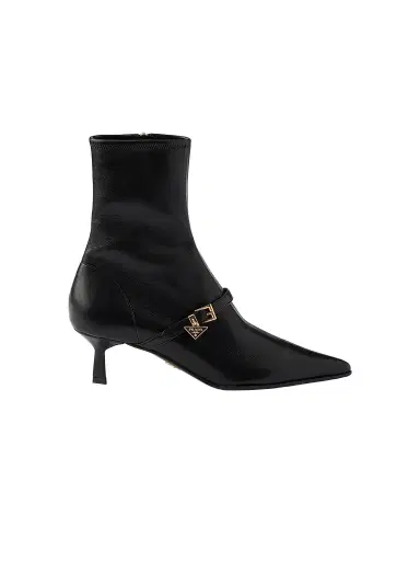Prada Women's Stretch Nappa Leather Booties - Black - Size 12 | Thumbnail 1 Prada Women's Stretch Nappa Leather Booties - Black - Size 12 | Thumbnail 1
