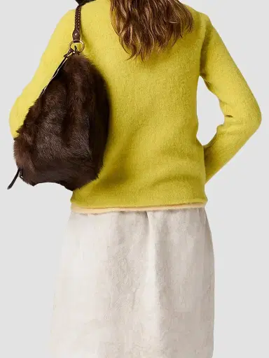 Miu Miu Women's Wool Cardigan - Yellow - Size 2 | Thumbnail 4 Miu Miu Women's Wool Cardigan - Yellow - Size 2 | Thumbnail 4