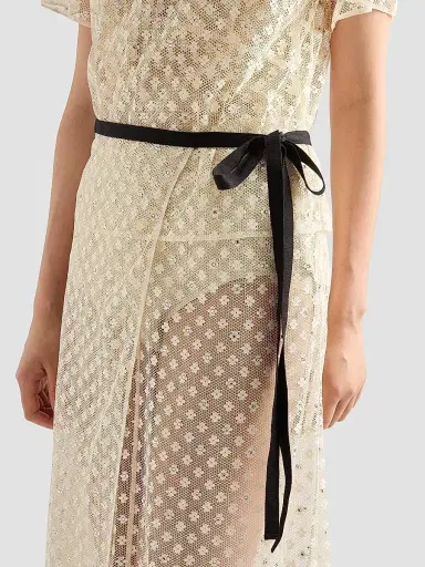 Prada Women's Embroidered Lace Skirt - Beige | Thumbnail 5 Prada Women's Embroidered Lace Skirt - Beige | Thumbnail 5