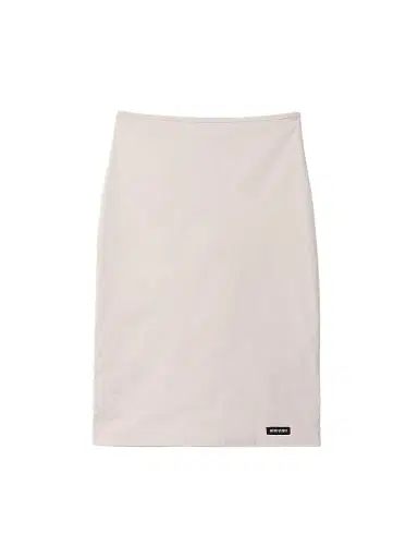 Miu Miu Women's Stretch Poplin Skirt - Beige Khaki | Thumbnail 1 Miu Miu Women's Stretch Poplin Skirt - Beige Khaki | Thumbnail 1