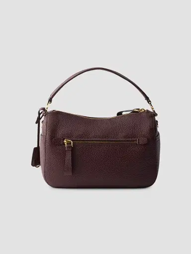 Prada Women's Leather Top Handle Bag - Dark Red | Thumbnail 3 Prada Women's Leather Top Handle Bag - Dark Red | Thumbnail 3