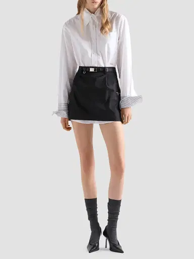Prada Women's Nylon Skirt - Black - Size 10 | Thumbnail 2 Prada Women's Nylon Skirt - Black - Size 10 | Thumbnail 2