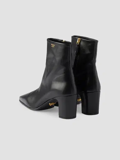 Prada Women's Leather Booties - Black | Thumbnail 3 Prada Women's Leather Booties - Black | Thumbnail 3